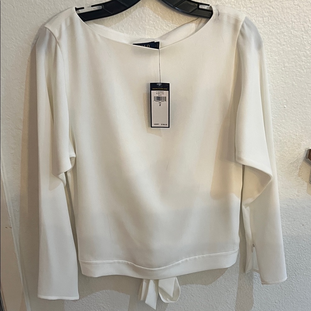 Polo by Ralph Lauren Cream Women's Blouse